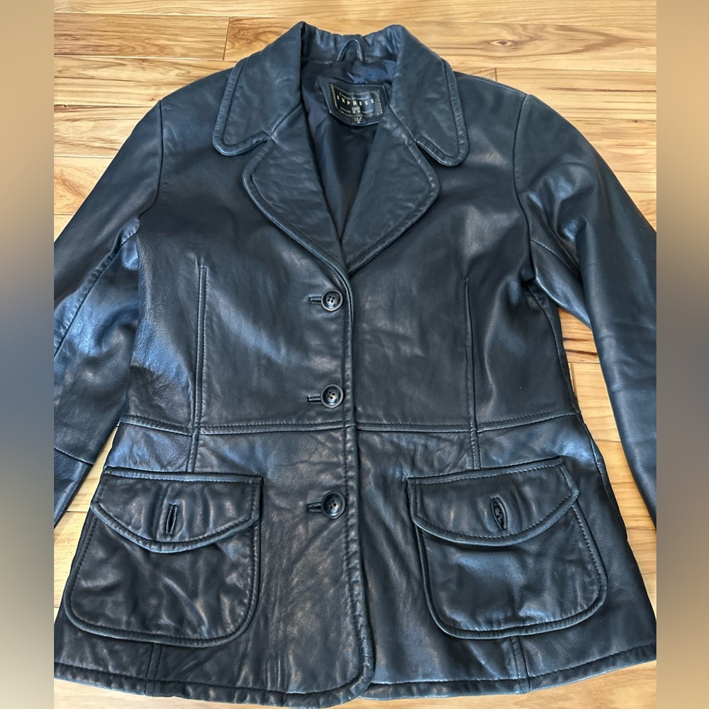 Express Black Leather Jacket